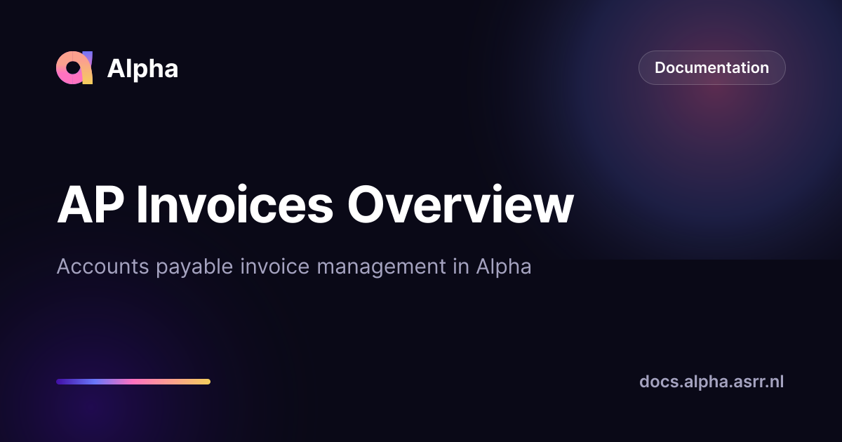 AP Invoices Overview